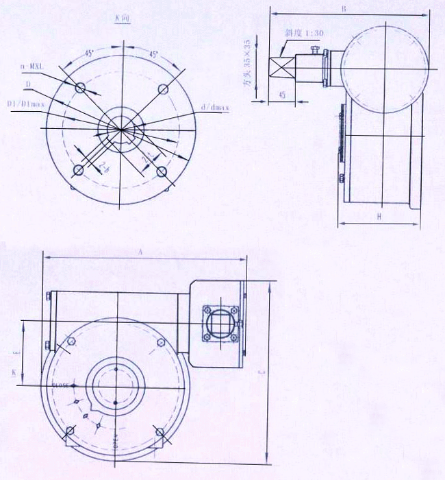 XDJ系列地下用二級傳動閥門減速器 