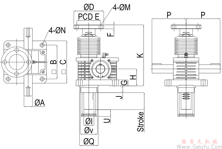 潔凈室RJ-DC高速齒條升降機(jī)安裝尺寸圖 潔凈室RJ-DC高速齒條升降機(jī)安裝尺寸圖